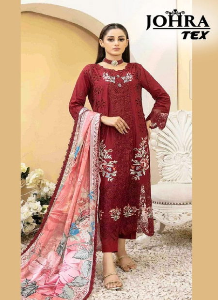 Johra Tex 177 Cambric Cotton Embroidery Pakistani Online Salwar Kameez Wholesale